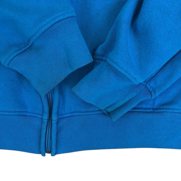 Zoo York Zip-Up Hoodie Sweatshirt Embroidered Blue/Black Long Sleeve Skate XL/20 - Picture 6 of 11